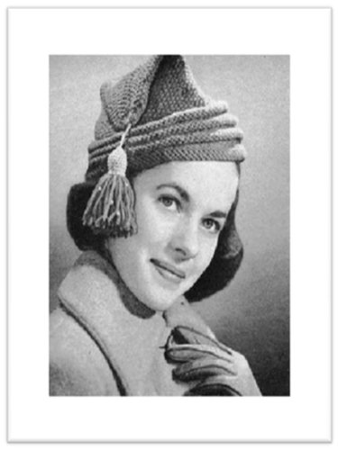 2343 Thabitant Cap Vintage Knitting Pattern Kindle Edition - 