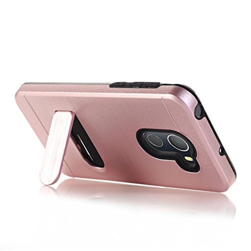 AutumnFall For Alcatel Revvl(T-Mobile)/Alcatel A30 Fierce 2017/Alcatel A30 PLUS/Alcatel Walters/5049 Case,1PC Card Pocket Holder Holster Case Stand Protect Cover (Rose Gold)