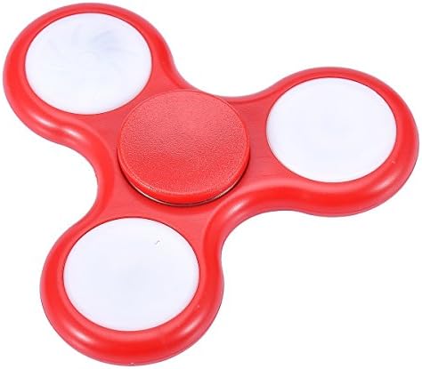 Bluesnow EDC Spinner Fidget Toy High Speed Glow in the Dark to Relieve Smoking ADHD OCD Anxiety Meditation Boring Relax and De-stress Red