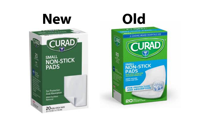 Curad Non-Stick Pads, 2 X 3 Inch(5.1 x 7.6 cm), 20 Count