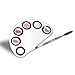 PIXNOR Makeup Palette Makeup Nail-art Manicure Artist Tool Stainless Steel Cosmetic Palette with Spatula Tool