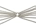 Fashion 21 Women's Sexy Bikini Bra Shaped Link Chain Simple Cover up Bra Body Jewelry (Silver Tone)