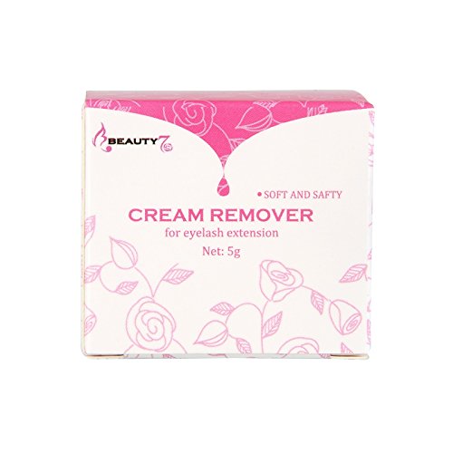 Beauty7 Individual False Eyelash Extension Glue Remover Cream Lash Adhesive Dissolution 5g No Irritation No Odor Smell