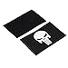 Backwoods Barnaby Punisher Skull Tactical Morale Patch with Hook & Loop (Punisher Black, 2
