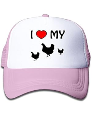 I Love My Chickens Funny Baby AdjustableTrucker Visor Cap Infant Trucker Hat
