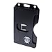 5 Pack - Black Hard Plastic Badge Holder Vertical - Side Load 2 Card Protector - Multiple Card ID Badge Holders - Heavy Duty Rigid/Hard Plastic by Specialist ID (Black)…