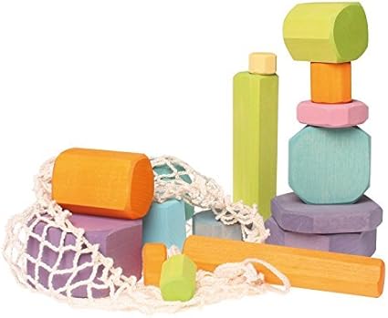 pastel wooden blocks