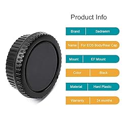Camera Body Cap and Lens Rear Cap Cover Replacement