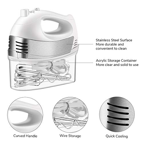4 Electric+Cusinaid+5+Speed+Handheld+Kitchen