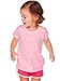 Kavio! Unisex Infants Slub Raw Edge Crew Neck Short Sleeve