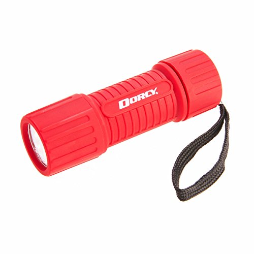Dorcy Weather Resistant LED Flashlight with Lanyard, 4-Pack, Assorted Colors (41-4241)
