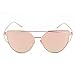HOLLY Ultralight Protection Polarized Aviator Sunglasses for Women (Gold, Rose gold)