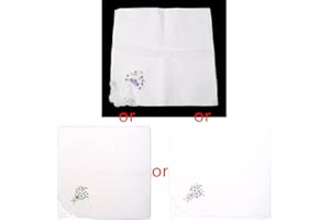 Oxtxuzdm 6 Pcs Vintage Cotton Ladies Embroidered Lace Handkerchief Women Floral Hanky Handkerchiefs Mens Cotton Gray