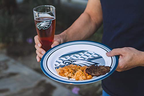 Duck House NFL Philadelphia Eagles Unisex Pilsner Glass Setpilsner Glass Set, Clear, 16 oz/ea