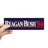 CafePress Sticker (Bumper) - Reagan Bush '84 Campaign Sticker (Bumper) - White