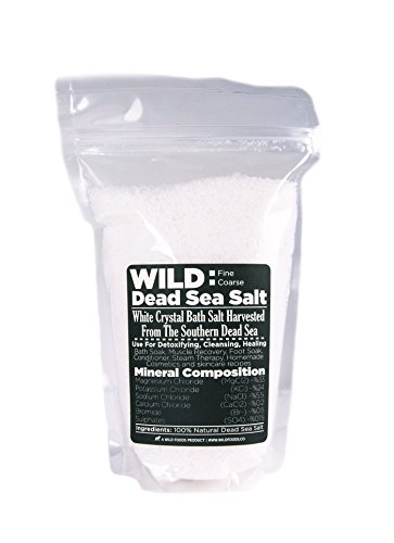 Wild Dead Sea Salt, 100% Natural Hand-Harvested Pure Bath Sea Salt From The Southern Dead Sea - 32 oz
