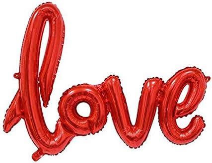 Toyland® 16" Love Script Balloon - Air Fill Only - Red