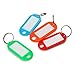 Simetufy Plastic Key Tags 200 Pcs, Bulk Key Labels with Ring and Label Window, Key Chain ID Tags, Key Identifiers for Name, Luggage 10 Colors