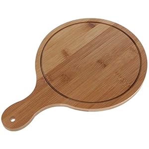 Snijplank, Pizzeria Peddel, Hout Pizza Peel, Serveerlade, Duurzame Ronde Pizza Paddle Spatel Ronde Transfer Lade Maken…