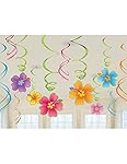 Luau Swirl Hanging Decorations Value Pack (Each), Model: