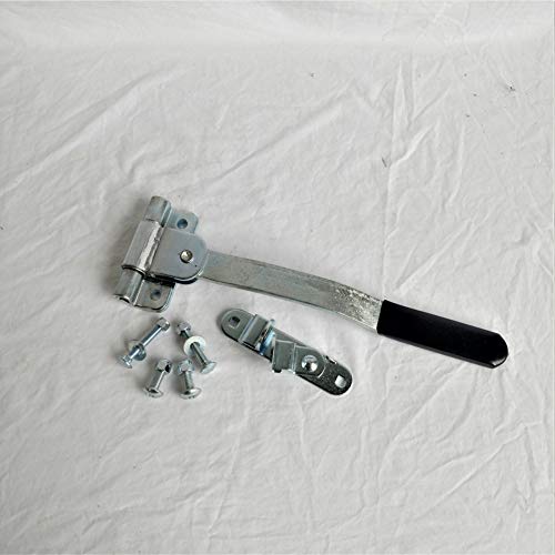 Welded Cam Bar Lock Latch Rear Side Door Trailer Security Handle Padlockable Zinc PLated