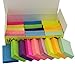 4A Sticky Notes,1 1/2 x 2 Inches,Small Size,The Adhesive On Shorter Side,Neon Assorted,Self-Stick Notes,100 Sheets/Pad,24 Pads/Box,4A 301x24