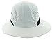 JFH GROUP Mens Womens Unisex Packable Wide Brim Summer Hat w/Neck Flap (F006 White)