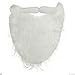 Jacobson Hat Company White Full Beard and Mustache Costume Accessory