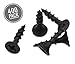 Qualihome #6 Coarse Thread Sharp Point Drywall Screw with Phillips Drive #2 Bugle Head, 1 Lb / Pound, Black, Ideal Screw For Drywall Sheetrock, Wood and More, 3/4 Inch, 400 Pack