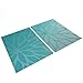 SICOHOME Placemats,Vinyl Placemats for Home Kitchen Dining Table,Set of 4,Teel