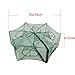 Lonkiktik Portable Collapsible Fishing Net Trap Landing Net Trap Cast Dip Cage Automatic for Fish Shrimp Minnow Crayfish Crab Baits (Automatic 6 Sides 6 Holes)