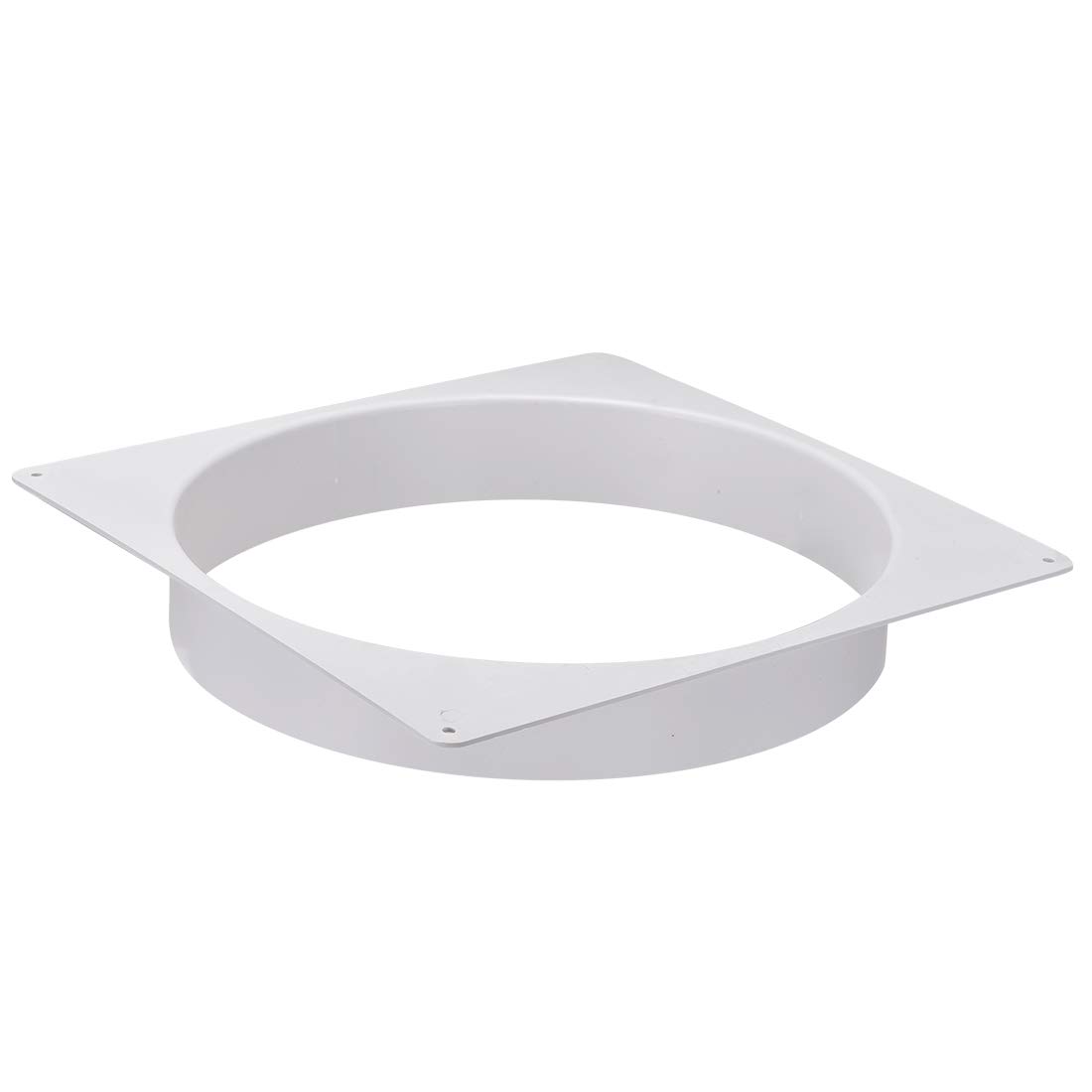 sourcing map 12Inch Duct Connector Flange ABS Plastic Air Outlet Inlet Hose Pipe Adaptor for Ventilation Equipment