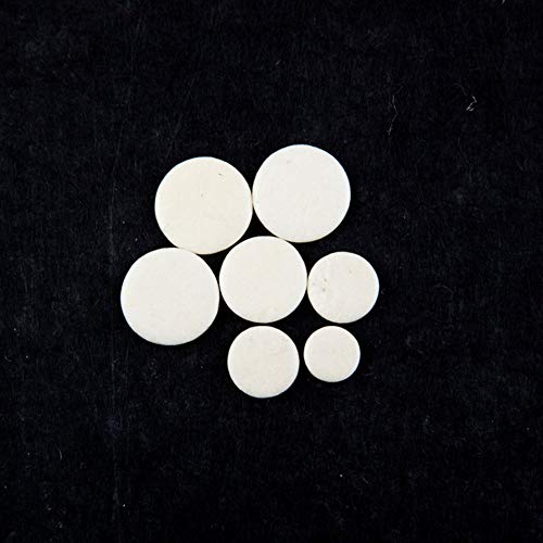 OUYAWEI 17 Pcs White Clarinet Leather Pads Set Woodwind Musical Instruments Parts - Thumbnail 7