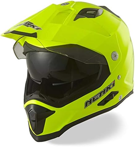 XINGUANG Road motocross full face double sports helmet ECE certified double hood (large, matte black)