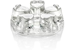 Cuisiland Crystal Teapot Heating Base Glass Teapot Warmer In Heart Shape Heat Resistant for Heating Tea or Beverages (CLEAR)