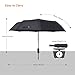 REYLEO Folding Umbrellas, Travel Umbrella Windproof Up to 120km/h, Teflon Coating, Auto Open/Close Button, Can be Folded 10000+ Times, WU01A