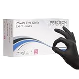 Nitrile Exam Gloves by Precision Disposables | Small, 5 mil Thicknss, Powder-Free, Non-Latex, Fingertip-Textured, Medical Grade, Food Safe Examination Gloves (Pack of 100)