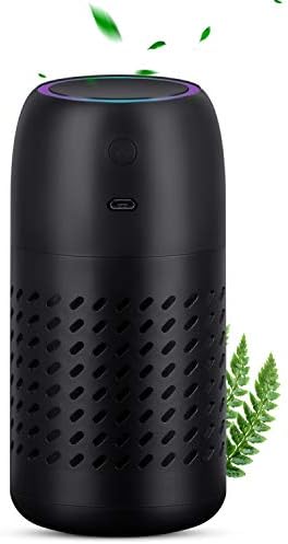 空気清浄機 車載空気清浄機 イオン発生器 防花粉 除菌 脱臭 小型 ペット 消臭 静音 省エネ 車内 卓上 オフィス 寝室 キッチン トイレなど対応 ブラック