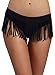 FanShou Women Fringe Bikini Swimsuits Bottom Hipster Swim Brief Swimwear