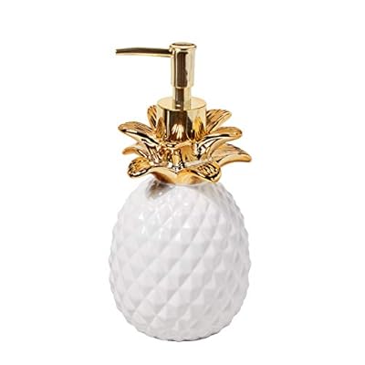 SKL Home by Saturday Knight Ltd. Gilded Pineapple Soap Dispenser, White/Gold 41gtdCnJ UL. SS400