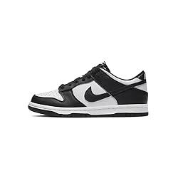 Nike Boy's Dunk Low (Big Kid) White/Black/White 5.5