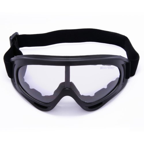 WOLFBIKE Mens Bike Bicycle Motorcycle Goggle Ski Snowmobile Eyewear Snow Sports Cycling Protective Safety Glasses Multi-color Available - Clear