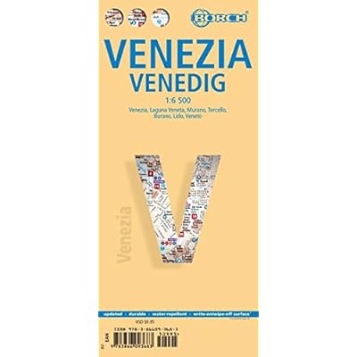 Venecia, plano callejero plastificado. Escala 1:6.500. Borch.