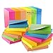Sticky Notes 3x3, Bright Colorful Stickies, 12 Pads 1200 Sheets Total, Strong Self-Stick Notes, 6 Colors (Yellow, Green, Blue, Orange, Pink, Rose) primary