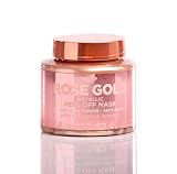 Rose Gold Metallic Sparkling Peel Off Moisturizing Mask - Reduces Wrinkles, Fine Lines & Acne Scars | Removes Blackheads & Dirt and Oil | Repairs Uneven Skin Tone - 150mL
