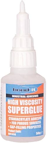 Bond It 2 x 50g High Viscosity Super Glue Adhesive Clear Cyanoacrylate PVCu view 2