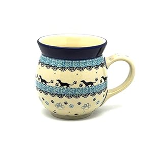 Polish Pottery Mug – 15 oz. Bubble – Diggity Dog