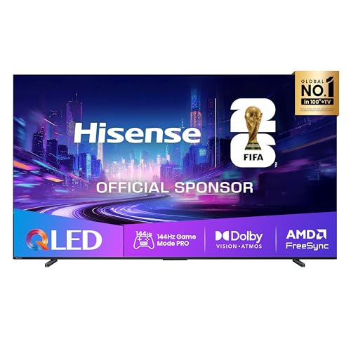 TV 100" QLED 4K 144Hz 100E7Q PRO, Smart TV VIDAA U8, Dolby Vision IQ, HDR 10+ Adaptive, 144hz Game Mode PRO, Dolby Atmos, Alexa Built-in, VIDAA Voice, Tuner DVB-T2/S2 HEVC 10, lativù 4K, 2025