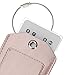 COCASES 2 Pack Luggage Tags Travel Tags Bussiness Card Holder with Name ID Card Privacy Covers Steel Loops - Rose Gold
