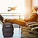 HIFORT 2 Pack Inflatable Foot Rest Pillow for Travel, Office ,Home,and Kids to Sleep on Long Airplanes Flights,with Sleep Mask and Noise Reduction Earplugs Included